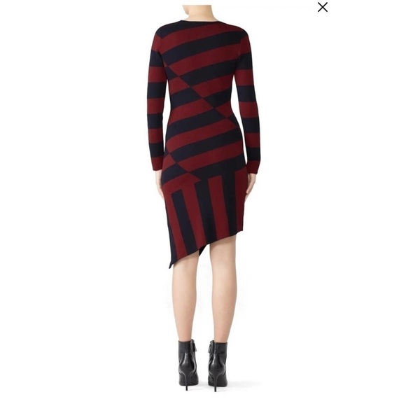 Slate & Willow striped asymmetric dress size Large - Picture 3 of 10